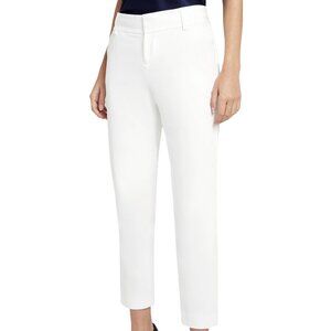 Alice + Olivia Stacey Slim White/Cream Trousers